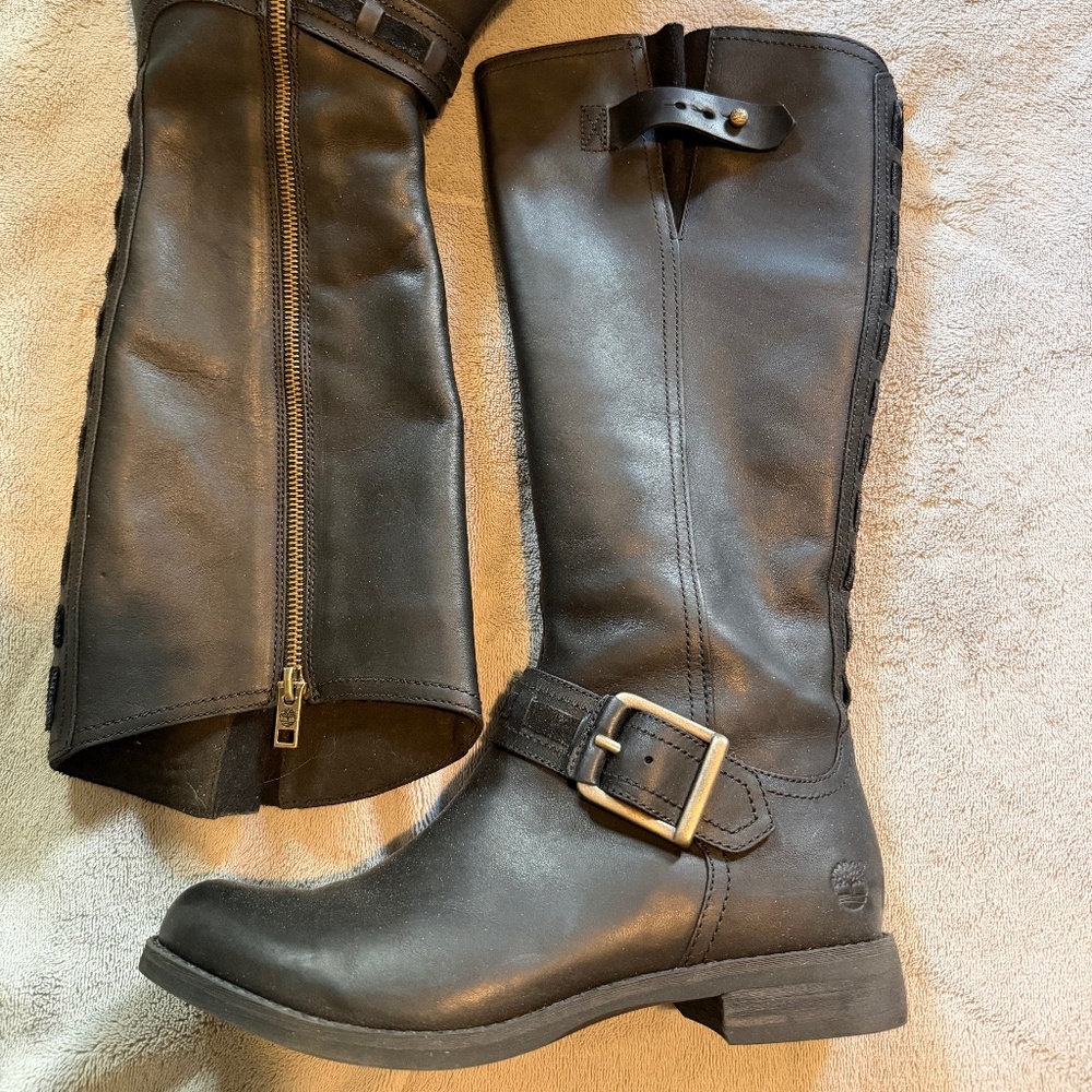 Timberland earthkeepers black leather boot